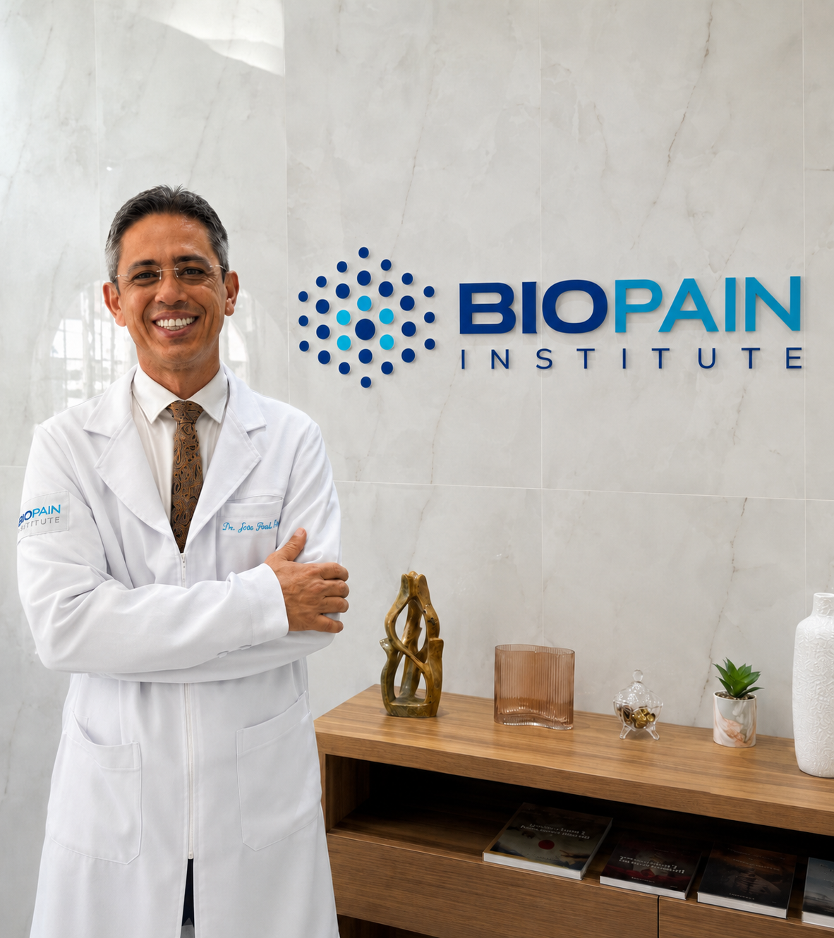 Dr. João Paulo no consultório da BIOPAIN Institute